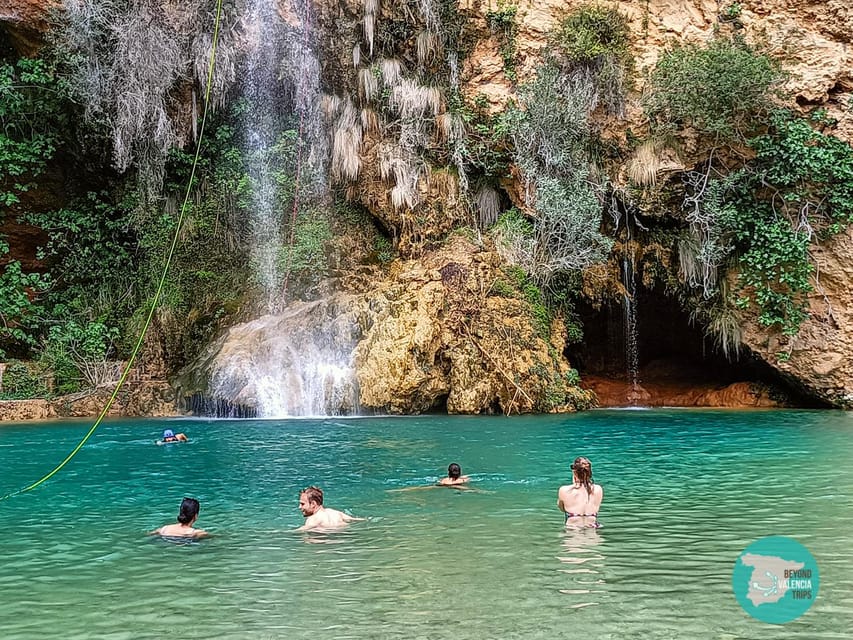 From Valencia: Hiking Tour to Two Stunning Waterfalls - Swimming beneath the waterfall