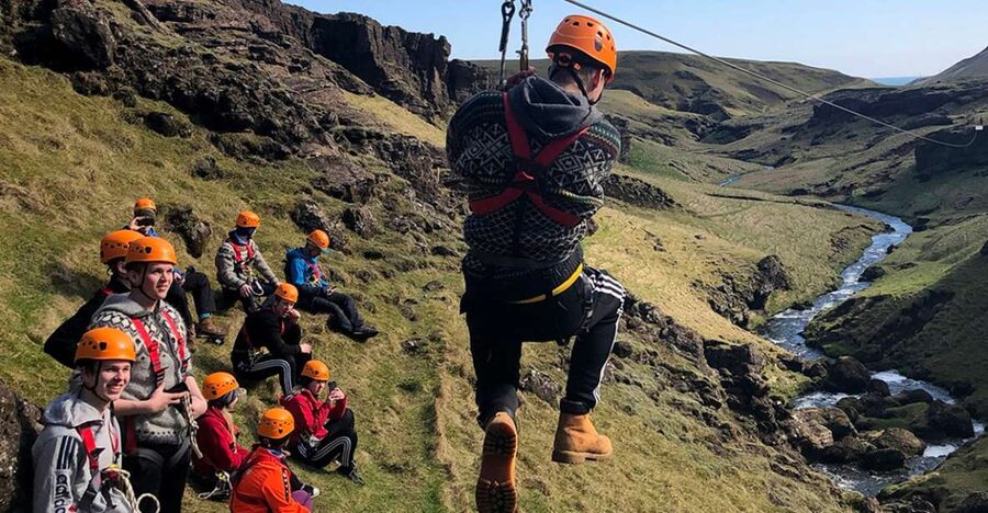 From Vík: Zipline and Hiking Adventure Tour - The Gentle Giant, the longest ride of the day