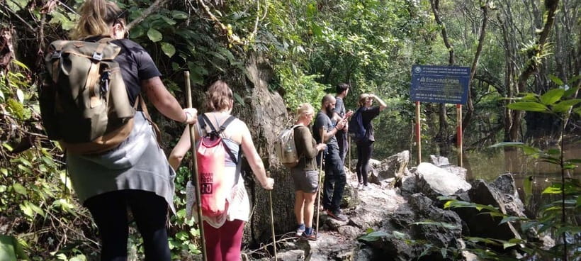 Full day hike - climbing in Jungle of Cat Ba National park - Lan Ha Bay by boat, kayak, and swimming stop