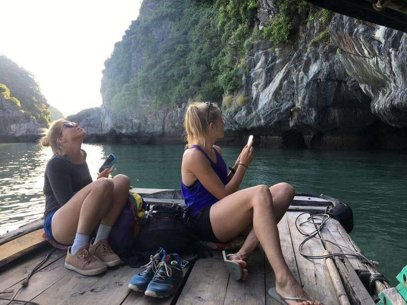 Full day hike - climbing in Jungle of Cat Ba National park - Returning through Cai Beo fishing village