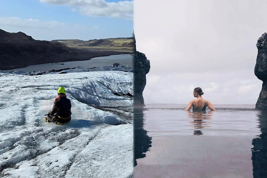 Glacier Hike, South Coast Iceland, Black Beach & Sky Lagoon - A short café break before the ice