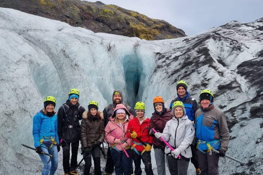 Glacier Hike, South Coast Iceland, Black Beach & Sky Lagoon - Seljalandsfoss in a 20-minute stop