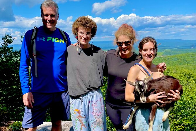 Goat Hiking, Beaver Dam Visit and picnic in Quebec forest - Why goat hiking works so well here