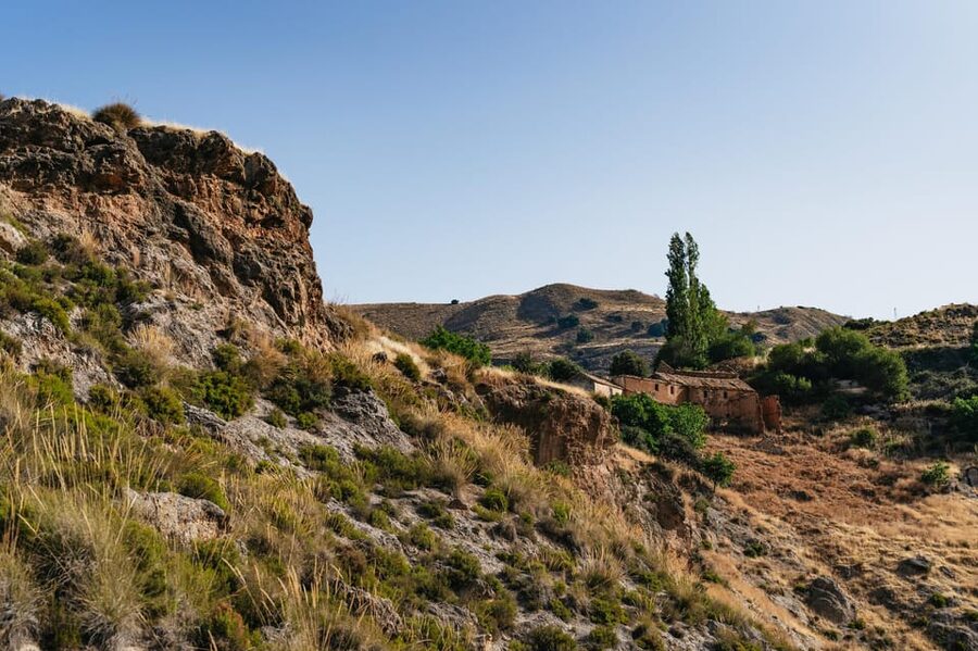 Granada: Los Cahorros de Monachil Canyon Hiking Tour - Reaching the higher trail for Sierra Nevada views