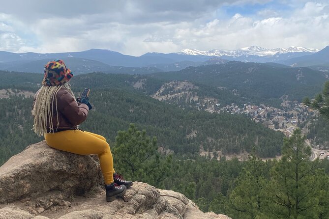 Guided Hiking Tour in Colorado Rocky Mountains View of Mt BlueSky - The payoff: four mountain views