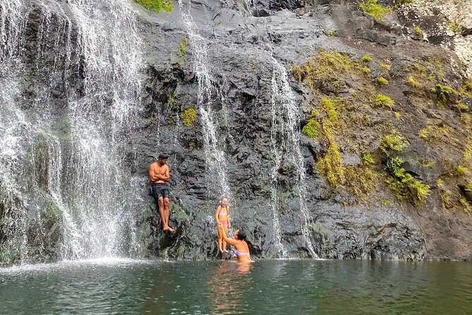 Half Day Hike to Seven Waterfalls in Mauritius - The fourth waterfall and a short rest