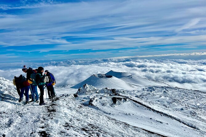 Hike near the summit craters up to the maximum safe altitude currently foreseen - Reaching the South-East Crater area