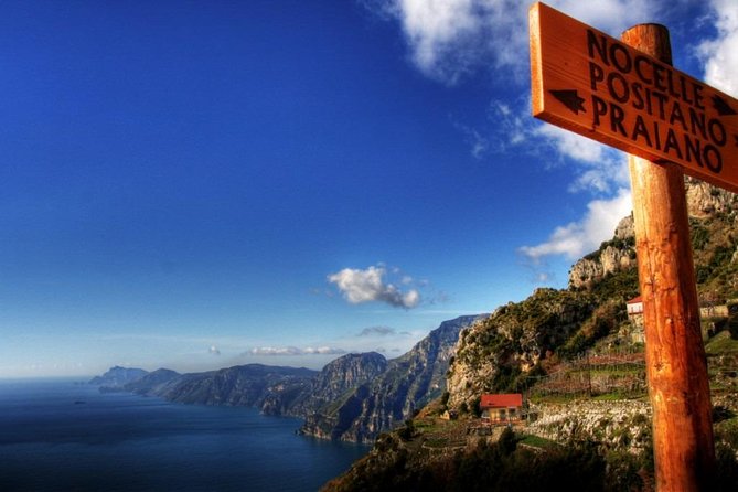 Hike The Path Of Gods from Sorrento - Walking above Bomerano at 650 meters