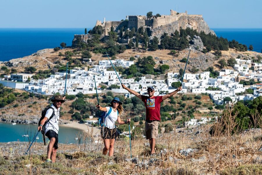 Hiking Tour Exploring Lindos - The optional swim at Vlycha