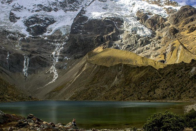 Humantay Lake Full Day Hike - Reaching the turquoise water below the glaciers