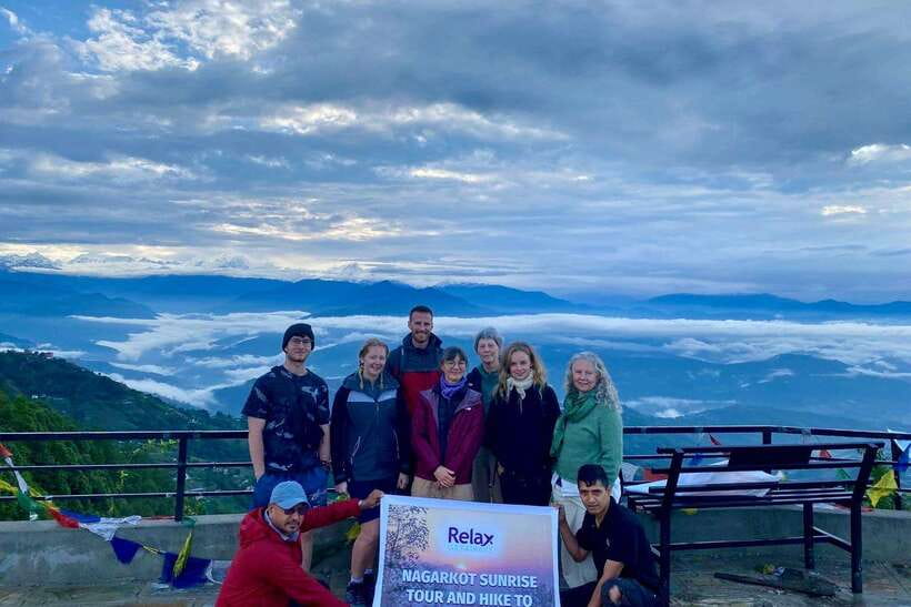 Kathmandu: Nagarkot Sunrise View & Morning Hike with Lunch - Watching sunrise from Nagarkot View Tower