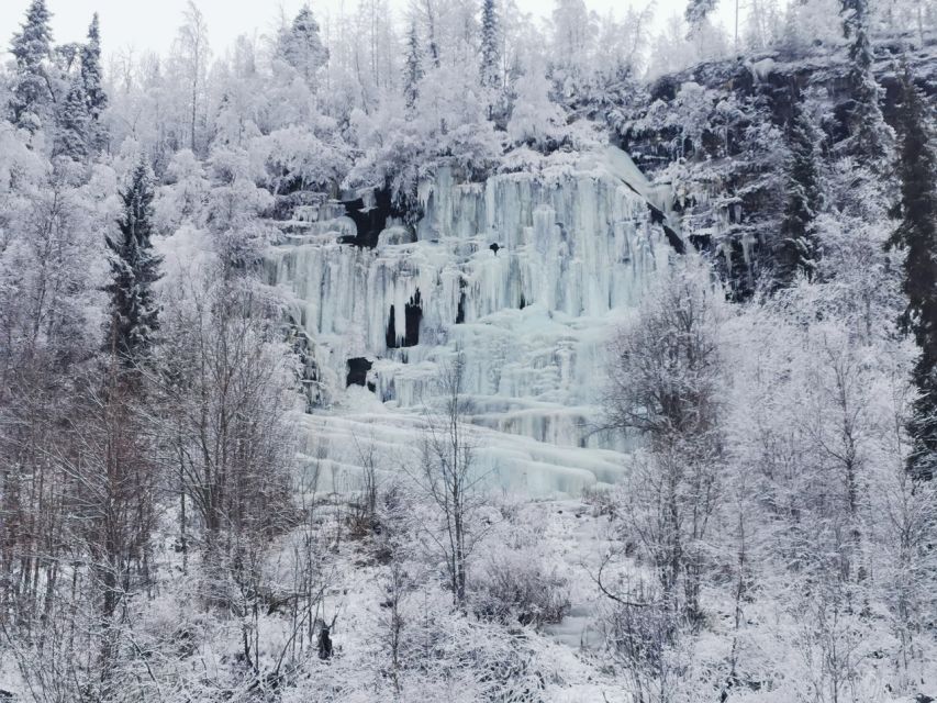 Korouoma Canyon Frozen Waterfalls Hike & Private Teepee BBQ - The drive from Rovaniemi into Korouoma