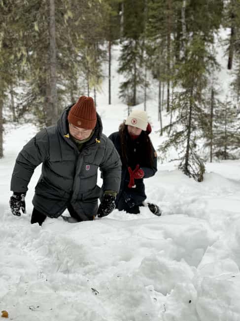 Korouoma Canyon Frozen Waterfalls Hike & Private Teepee BBQ - The teepee BBQ and a warm finish