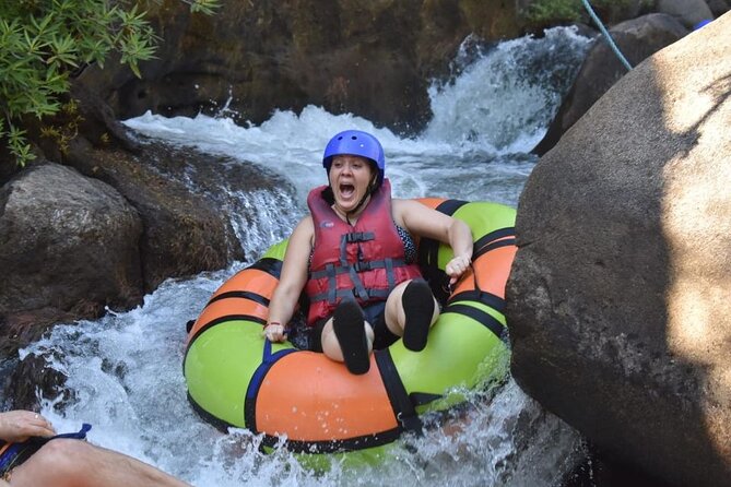 La Leona Waterfall Hike and River Tubing - Tubing through the Rincon de la Vieja canyons