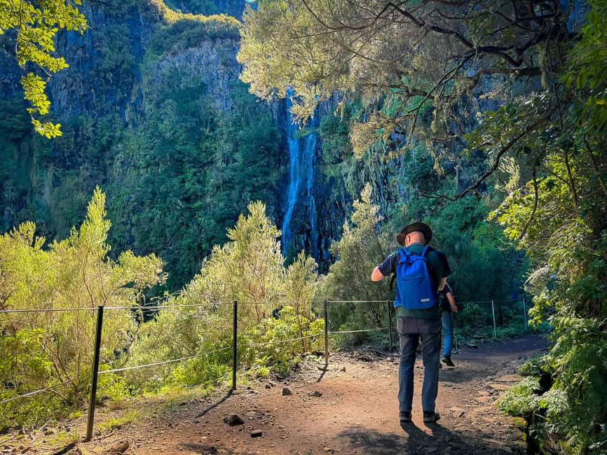 Madeira: Rabaçal Valley and the 25 Fountains Hike - Walking the levada to Risco Waterfall