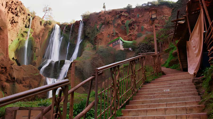 Marrakesh: Ouzoud Waterfalls Trip with Hike & Boat Option - The boat ride beneath the spray