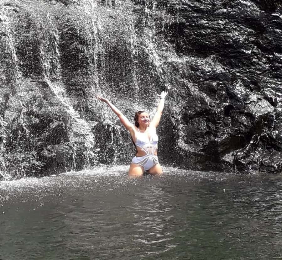 Mauritius: Tamarind Falls Guided Hike with Swim and Lunch - The First Waterfalls and the Seven-Meter Drop