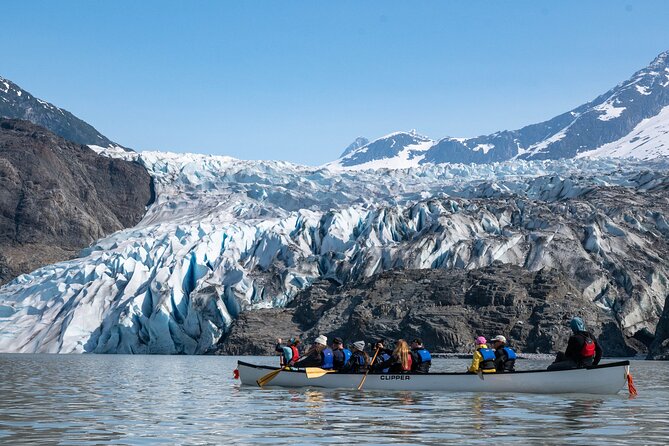 Mendenhall Glacier Canoe Paddle and Hike Juneau - Nugget Falls, Arctic terns, and open water