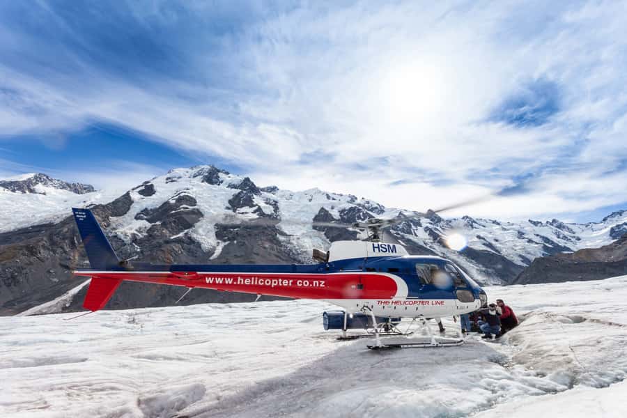Mount Cook: 3 Hour Heli Hike to the Tasman Glacier - Flying out of Mount Cook Airport