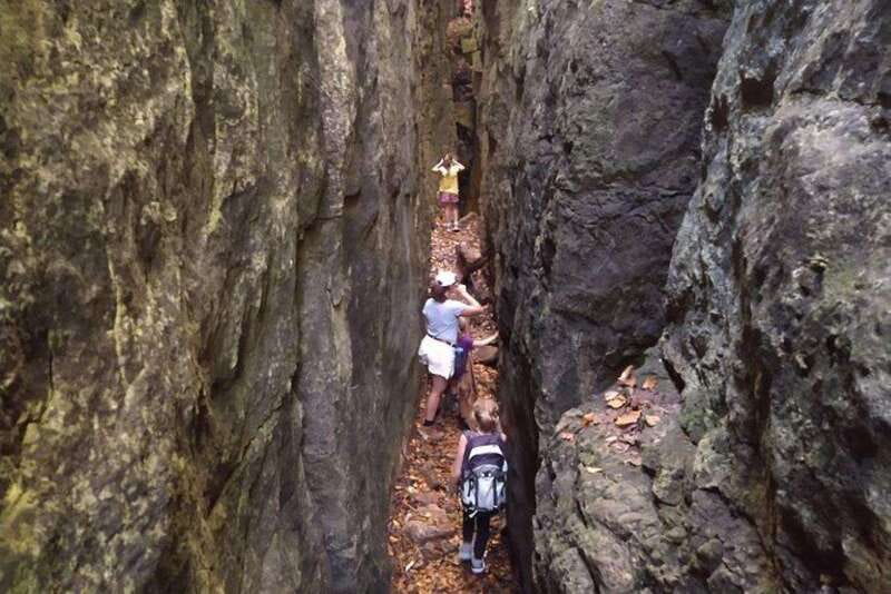 Private Nottawasaga Bluffs Caves Hike - Creemore/Collingwood - From apple trees to the first rock passage