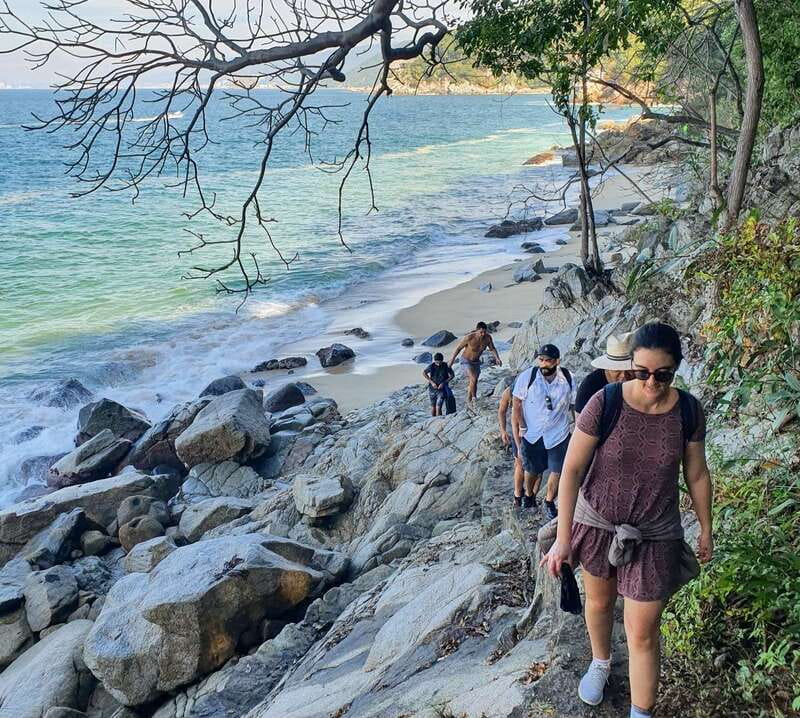 Puerto Vallarta: Full Day Hike to 6 Hidden Beaches & Snorkel - Colomitos Beach, the small first cove