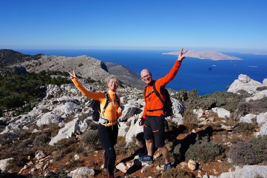 Rhodes: Hiking Tour to the Summit of Akramitis with Photos - The final rocks and Akramitis summit