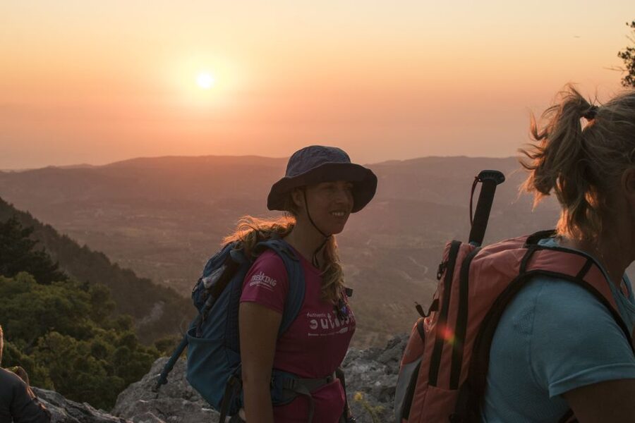 Rhodes: Profitis Ilias Guided Sunset Hike - Starting in Salakos and entering the forest