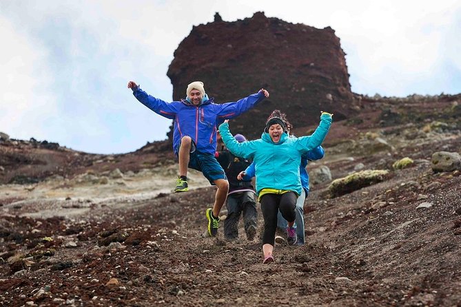 Rotorua Hiking: Mt Tarawera Guided Volcanic Crater Experience - Reaching the rim and seeing Waimangu