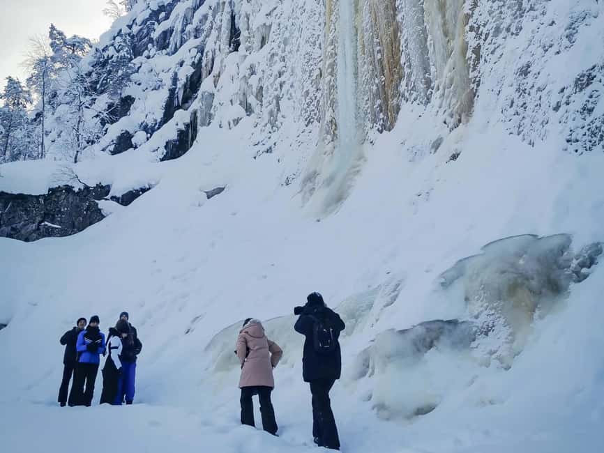 Rovaniemi: Korouoma Canyon Frozen Waterfalls Hike & BBQ - What to bring and what you receive