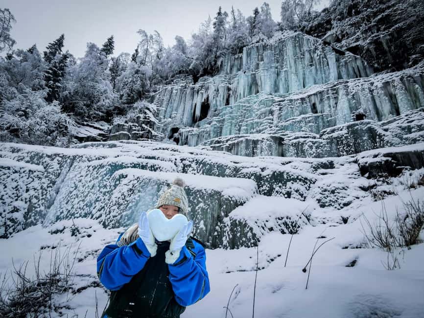 Rovaniemi: Korouoma Canyon Frozen Waterfalls Hike & BBQ - The 105-kilometer drive from Rovaniemi