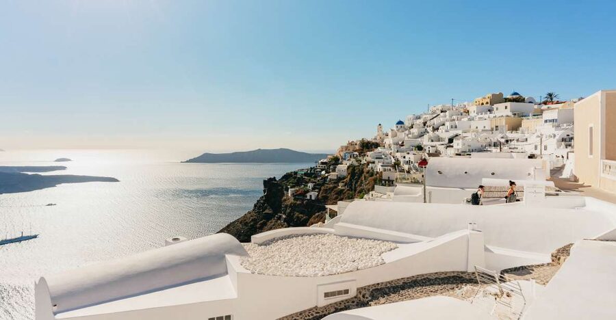 Santorini: Caldera Trail Guided Hike and Sunset Viewing - Skaros Rock and the caldera rim