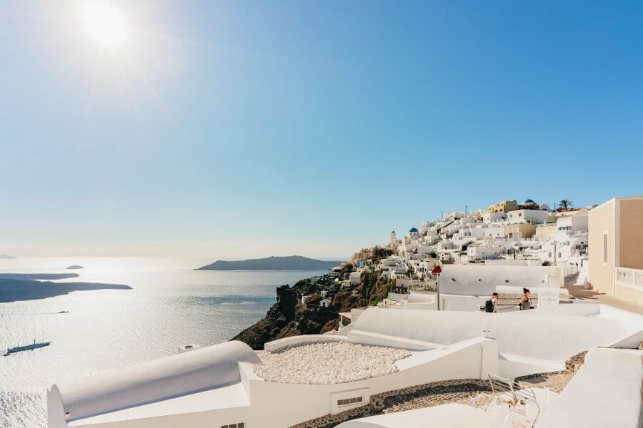 Santorini: Caldera Trail Guided Hike and Sunset Viewing - Sunset above Oia without the main crowd
