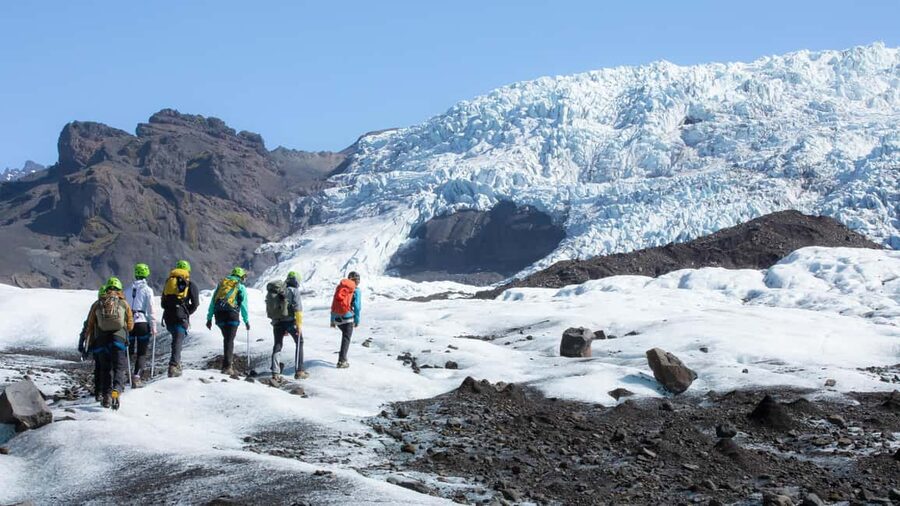 Skaftafell: Falljokull Glacier Easy Group Hike - The 10-minute bus ride and approach walk