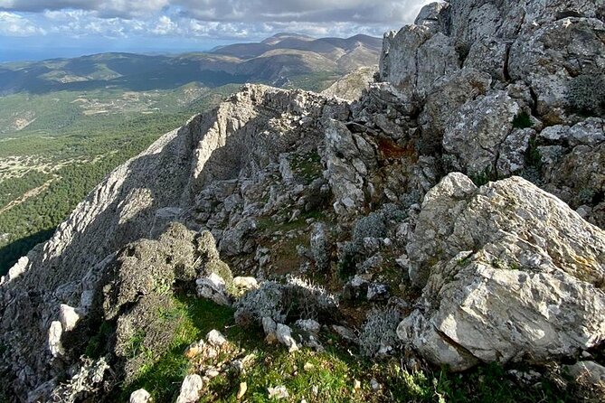 Small Group Hiking on Mount Akramitis in Rhodes - The stony descent back to the meeting point