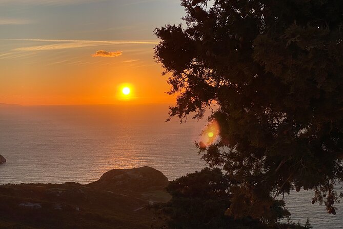 Small Group Hiking Sunset in Monolithos - The climb back toward Monolithos Castle
