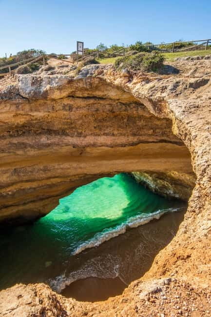 The Original 7 Hanging Valleys Guided Hike With Pickup - The grand finish at Praia da Marinha