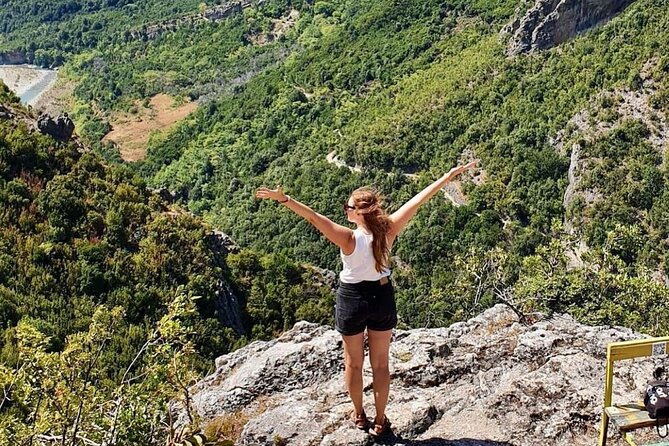 Tirana Semi-Private Hiking Tour of Pellumbas Cave & Erzeni Canyon - The climb to the cave