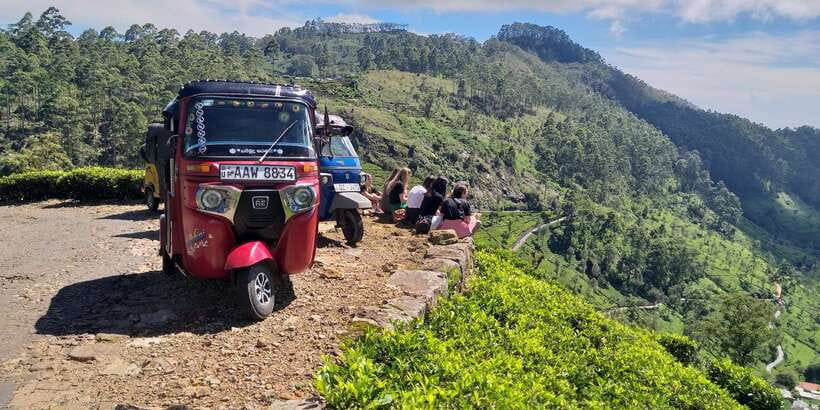 Tuk-Tuk Safari Liptons seat,Tea Fields Hike,TeaFactory Tour - A Seven-Hour Route Through Sri Lanka’s Tea Country
