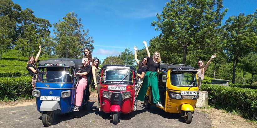 Tuk-Tuk Safari Liptons seat,Tea Fields Hike,TeaFactory Tour - Riding the Tuk-Tuk From Ella