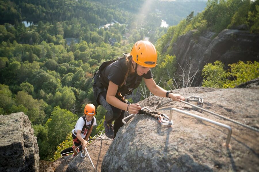 Tyroparc: Via Ferrata and Hiking in the Laurentians - Bridges, obstacles, and the view from above