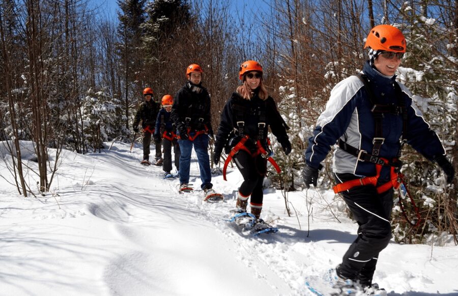 Tyroparc: Via Ferrata and Hiking in the Laurentians - The 700-meter walk back to base camp