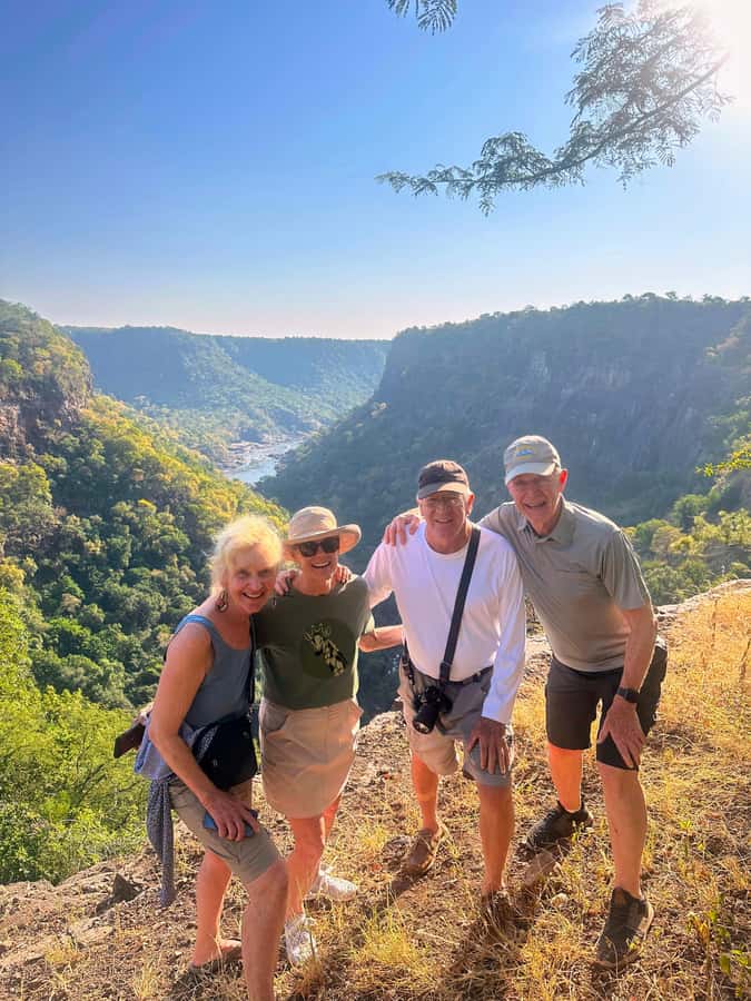 Victoria Falls Gorge Hike & Farm to Table Village Lunch - Walking down into Batoka Gorge