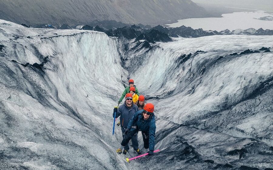Vik: Guided Glacier Hike on Sólheimajökull - Blue ice, volcanic ash, and glacier formations