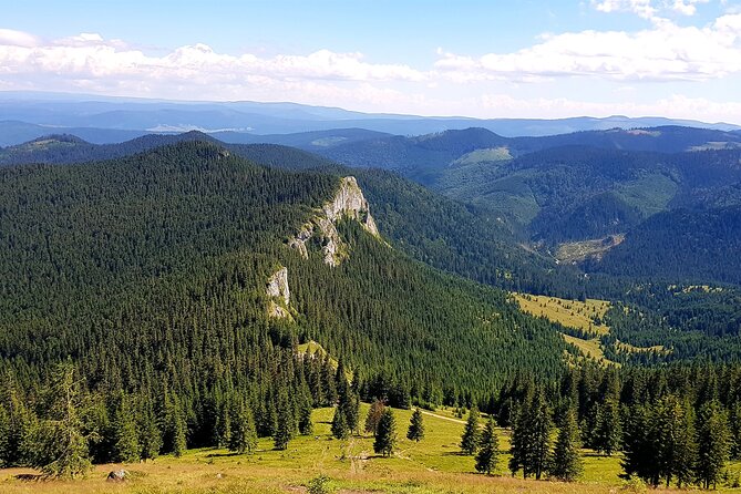 Vladeasa Peak and Bride's Waterfall Day Hike - Views across western Transylvania